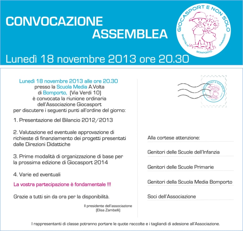 Convocazione assemblea 18_11_2013